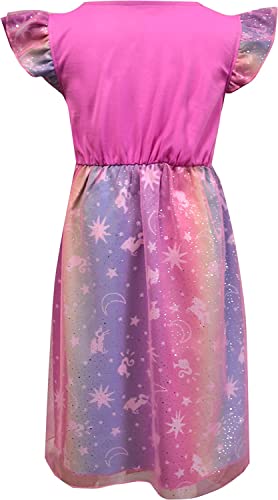 Komar Kids Barbie Girls' Nightgown with Rainbow Overlay2