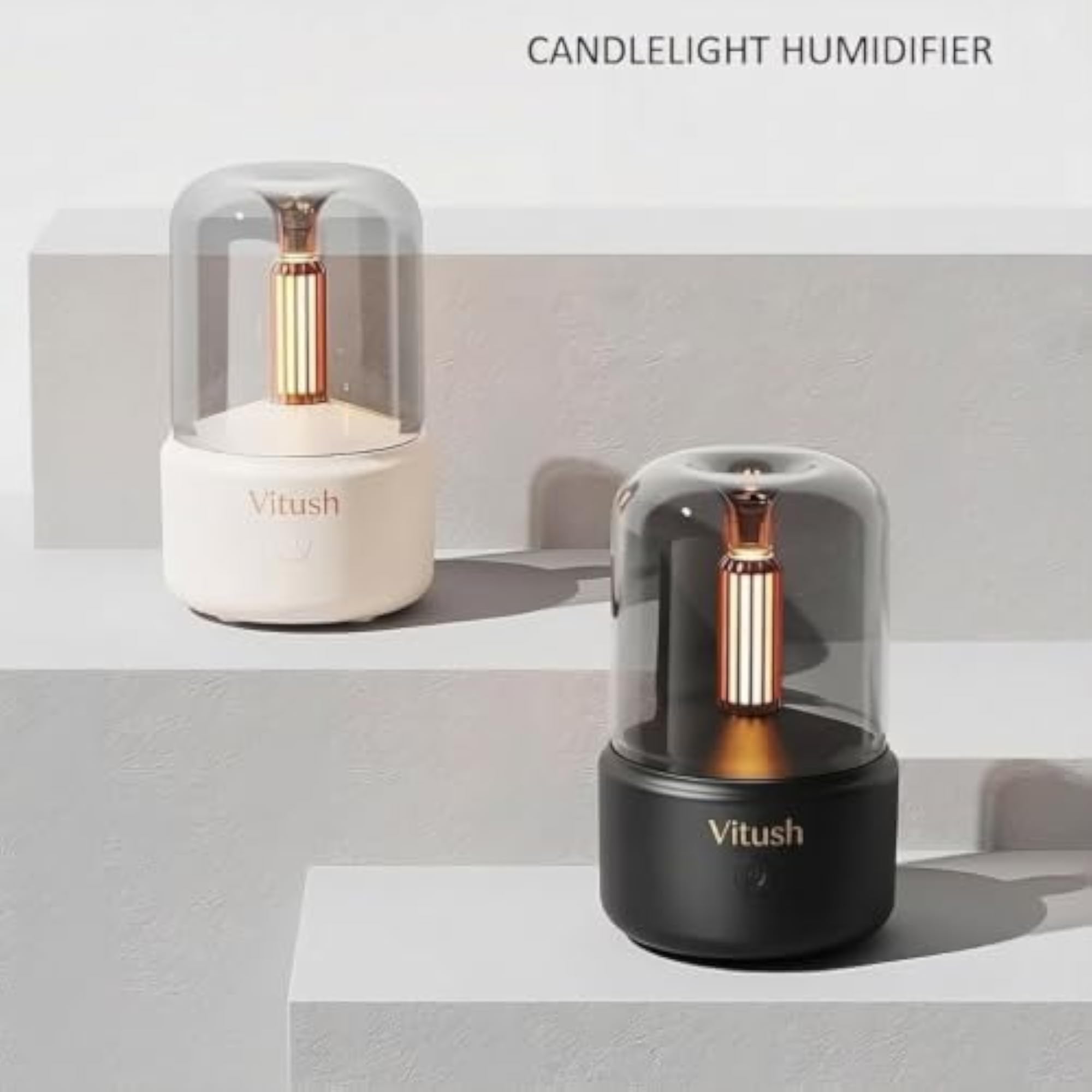 Candle Light Humidifier with Essential Oil Diffuser