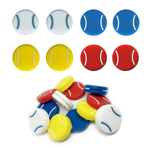 SCORYULE 8PCS Tennis Racket Dampeners, Vibration Control Accessory, Soft Rubber Vibration Dampener for Tennis Players