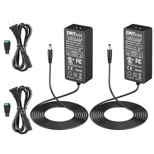 EMITEVER 24V Power Supply 60W 2-Pack