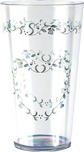 Corelle Coordinates by Reston Lloyd Country Cottage Acrylic Tumbler Glasses, 19-Ounce, Set of 6