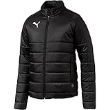 puma kinder jacke stadium jacket Gerader Saum vorne PUMA Herren Liga Casuals Padded Jacket Jacke, Black White, M