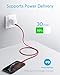 Anker USB C to Lightning Cable [3ft MFi Certified] Powerline+ II Nylon Braided Cable for iPhone 13 13 Pro 12 Pro Max 12 11 X XS XR 8 Plus, AirPods Pro, Supports Power Delivery (RED)