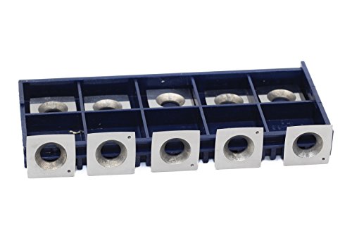 Yufutol 4 Inches Face Radius Carbide Cutter Insert For Wood Working(15Mm Length X15Mm Width X2.5Mm Thickness) Fits Byrd Journal(Helical) Heads,Pack Of 10, Wood Working Replacement Inserts #TOP2
