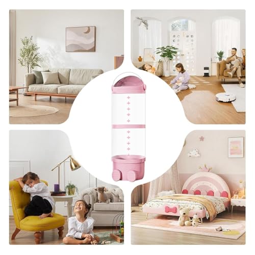 Tubo de peluche transparente y contenedor de almacenamiento infantil 5