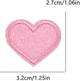 AfeilarSfltch 34 Pcs Iron On Heart Patches – Thirty four small embroidered heart appliques