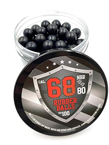 Ssr 100 X Premium Quality Hard Rubber Balls 3.9 Grams Heavy Powerballs Paintballs For Self & Home Defense Pistols In 68 Cal. #TOP1