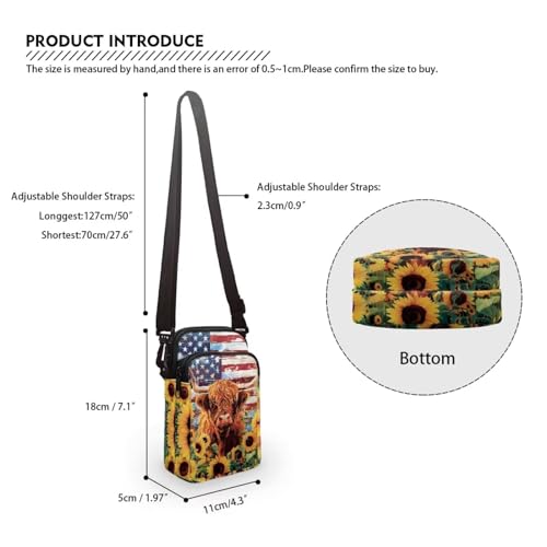 Image of Lightweight Small Crossbody Bags Cell Phone Purses Travel Pouch Shoulder Bag for Women