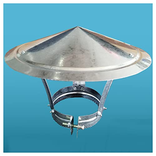 Adjustable Vented Rain Cap for Chimney Stack - Weatherproof Round Roof Exhaust Cover, Ideal Replacement for Farmhouse & Home Kitchen, Dimensions: 10cm x 25cm (3.94in x 9.84in)
