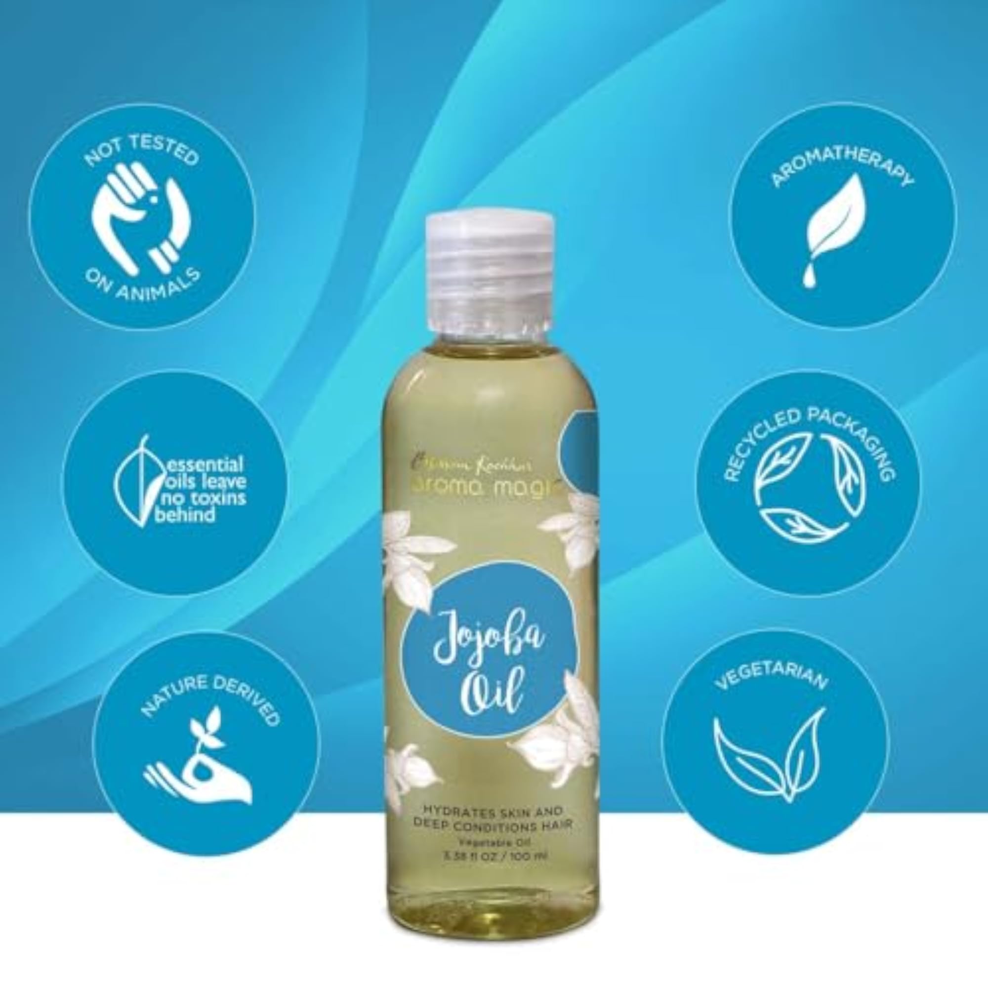 Jojoba Oil, 100ml for Skin and Hair Care