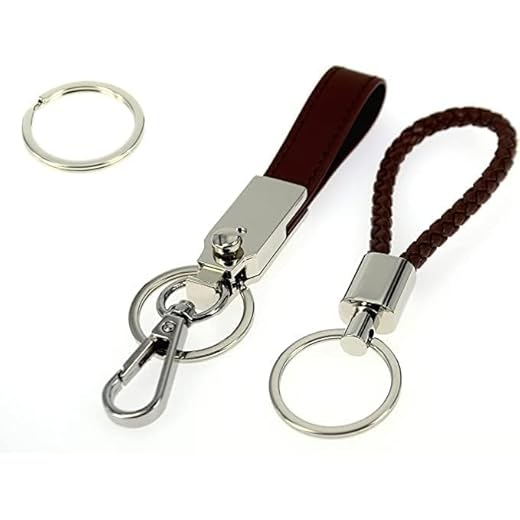 3 Pack Keychain, Heavy Duty Key Chain Upgraded 2020, Key Chains for Mens, Keychains for Women, Extra Key Rings with Black Box, Keychain Clip Hook, Car Key Holder for Belt, Car Key Chains Bulk,Keyring