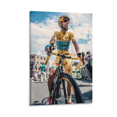 Alberto Contador cycliste affiche toile durable pour remplacer les posters froissés