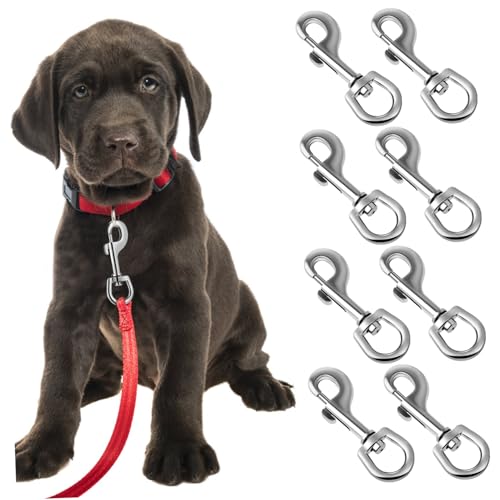 FUNOMOCYA Sturdy Dog Traction Rope Hooks Pcs Stainless Steel Snap Hooks Swivel Bolt for Dog Leash