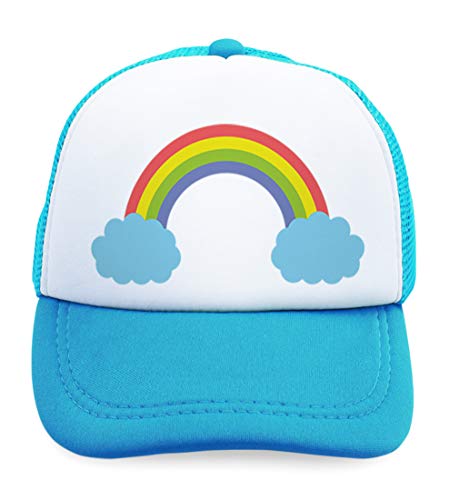 Custom Kids Trucker Hat Cute Rainbow Polyester Boys Caps & Girls Adjustable