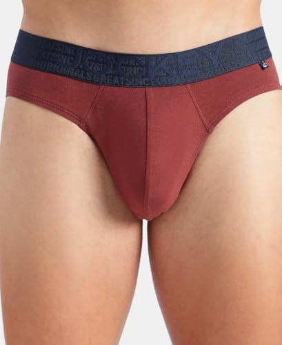 Image of Jockey US59 Men Super Combed Cotton Elastane Stretch Solid Brief