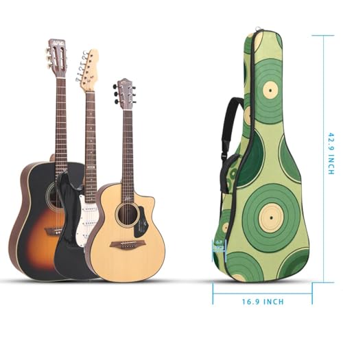 Sac guitare acoustique vert imperméable 42.9x16.9x4.7 in - 5