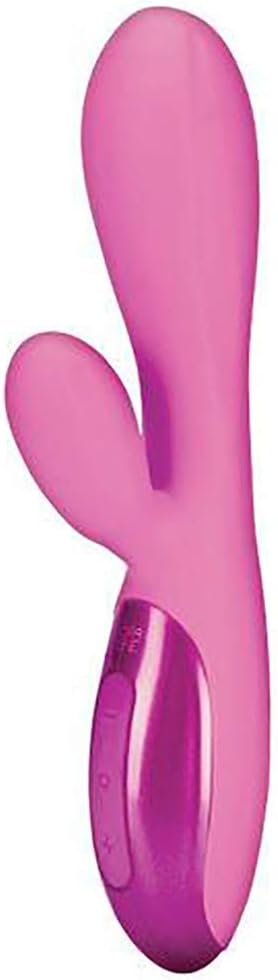 UltraZone Tease 6X Rabbit Style Silicone Vibe, Pink .62 Pound