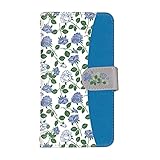 スマ通 エクスペリア 1 V SO-51D SOG10 対応 ケース 手帳 けーたい カバー カード入れ&ミラー付き 薔薇バイカラー スタンド ストラップホール 全面保護 かわいい エクスペリア ワン マークファイブ用 (C.ブルー) vd-0371