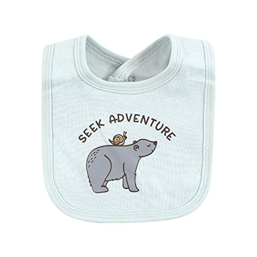 Image of Touched by Nature Unisex Baby Organic Cotton Bibs, Dreamy Woodland, One Size