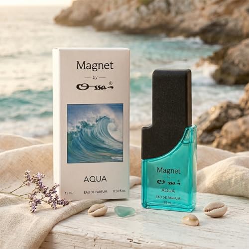 Image of Ossa Magnet Aqua, Original & Floral Eau De Parfum Combo for Men & Women | Long Lasting Perfume Set | Aqua, Floral & Woody Fragrance | Daily Wear Travel Size Perfume | Unisex EDP Gift Set | 3 x 15ML