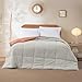 Modern Threads Down Alternative Reversible Comforter Orange Rust/Beige Queen