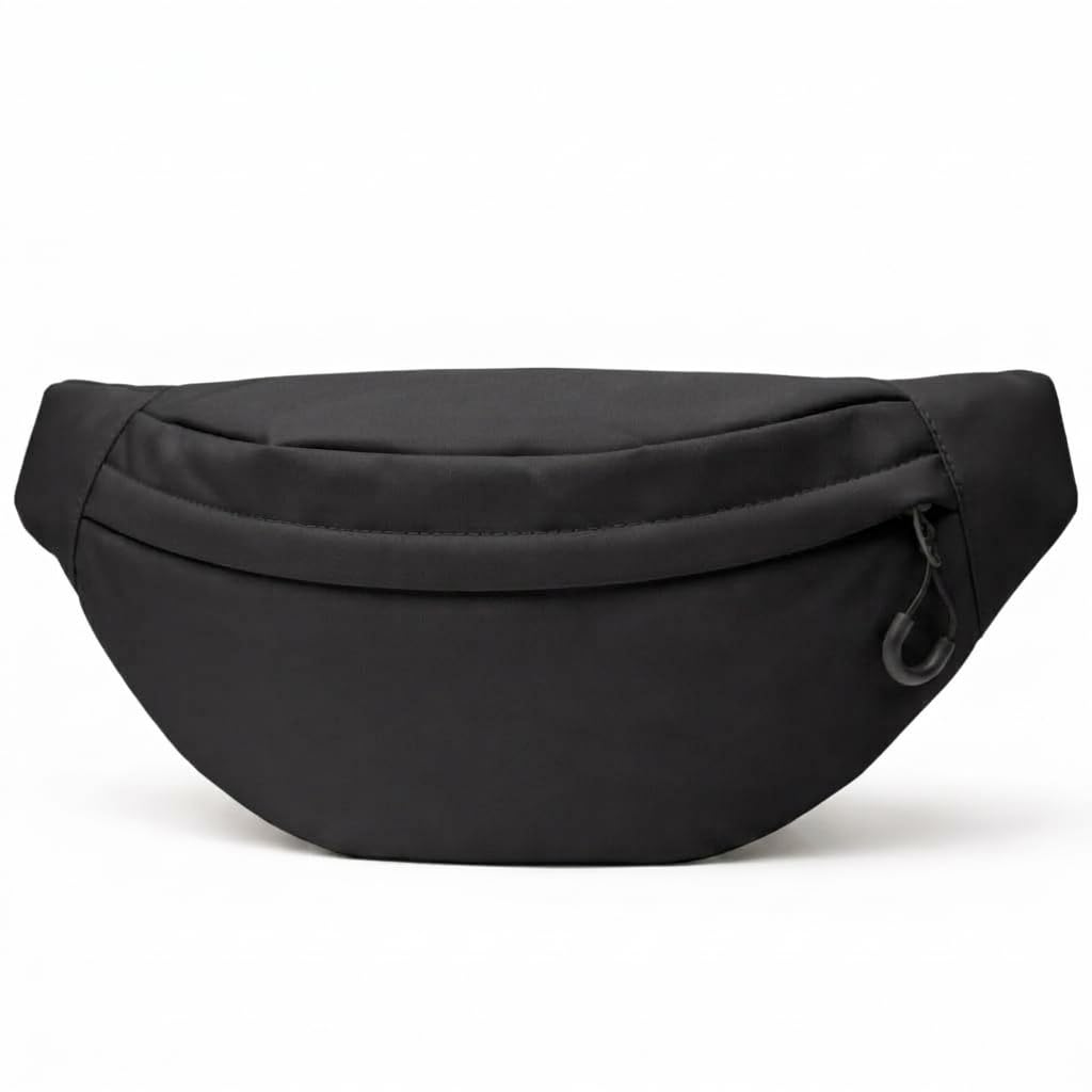 WILDHORN Waist Bag for Men & Women | Crossbody Fanny Pack Sling Bag for Hiking, Travel, Camping, Outdoor Sports & Cycling | Adjustable Strap (Black)-picture-12