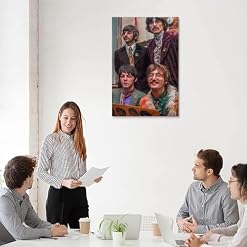 LUISAS Poster vintage des Beatles sur toile – Impression d’art moderne pour chambre à coucher – 30 x 45 cm - Les Beatles, Paul McCartney, John Lennon, RIngo Starr, George Harrison LUISAS Poster vintage des Beatles sur toile - Impression d'art moderne pour chambre à coucher - 30 x 45 cm – Image 5