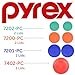 Pyrex Food Storage Plastic Replacement Lid Set (Red, Cobalt Blue, Orange, Green)