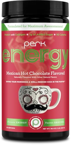 Perk Energy Original Mexican Hot Chocolate 20 Servings - Gluten Free