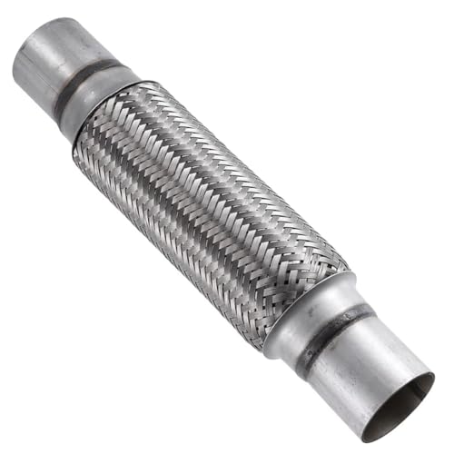 MOCNT Tubo Flexible de Escape de Automóvil 55mm X 250mm/350mm Tubo de Reparación de Junta Flexible para Escape Acero Inoxidable Dos Trenzado Tubo de Escape Flexible Corrugado