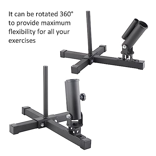 BORDSTRACT Mine Base Gym Equipment, 360° Roterende Multifunctionele T-Bar Roeimijn Attachment, Voor 25mm/50mm Barbell Bars, Barbell Exercise Machine Attachment Voor Gewichtheffen Squats Core Strength - Afbeelding 6