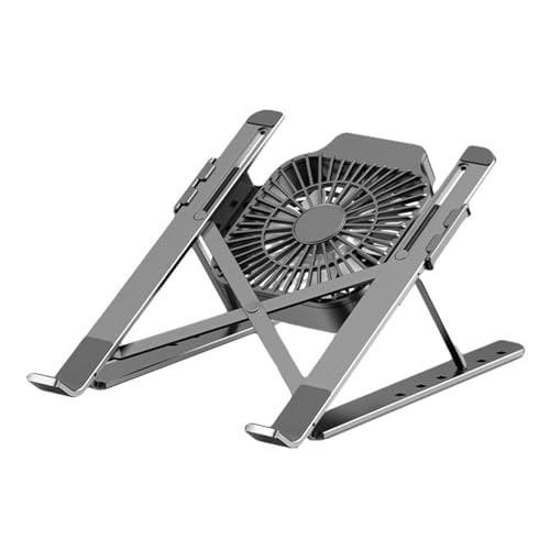 Soporte ajustable de aleación para portátil con ventilador de enfriamiento