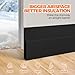 Holikme Door Draft Stopper Under Door Draft Blocker Insulator Doors Sweep Weather Stripping Noise Stopper Strong Adhesive, Black