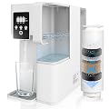 Reverse Osmosis System Countertop, Portable 5 in 1 RO Water Filtration System, 3:1 Pure to Drain Ratio Purifier, TDS & Filter Monitor, Water Filter for Home, Office, RV White