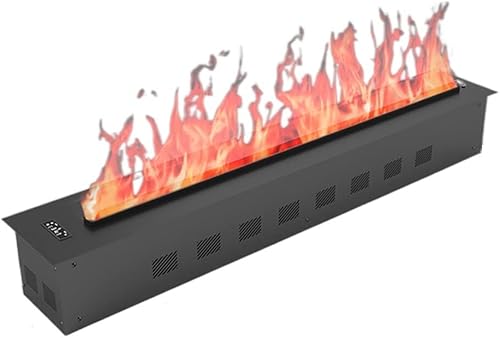 Water Vapor Fireplace 59'' Electric Fireplace Inserts, Recessed & Built in Wall Electric Fireplace Heater with Adjustable 6 Flame Bed Colors, Remote