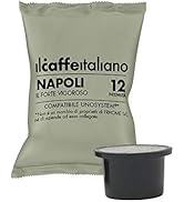 FRHOME Capsules de café italien compatibles avec Uno System, mélange Napoli intensité 12, paquets...