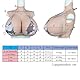 YRZGSAWJ Silikon Brüste K Cup Plus Size Groß Realistisch Fake Brustplatte for Crossdresser Drag Queen Cosplay (Beige, K Cup Silikon)