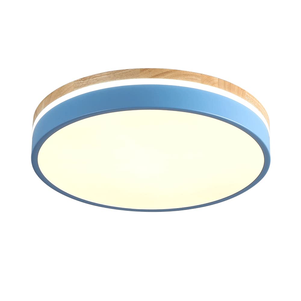 Lámpara de techo LED para salón con luz de tres colores y diseño plano empotrado