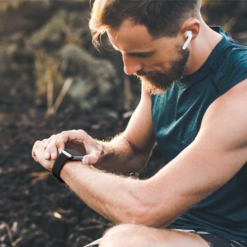 10 Pack Soft Nylon Bands Compatible with Apple Watch for Women Men 38mm 40mm 41mm 42mm 44mm 45mm 49mm, Breathable Stretchy Braided Solo Loop Strap for iWatch Series Ultra 10/9/8/7/6/5/4/3/2/1/SE2