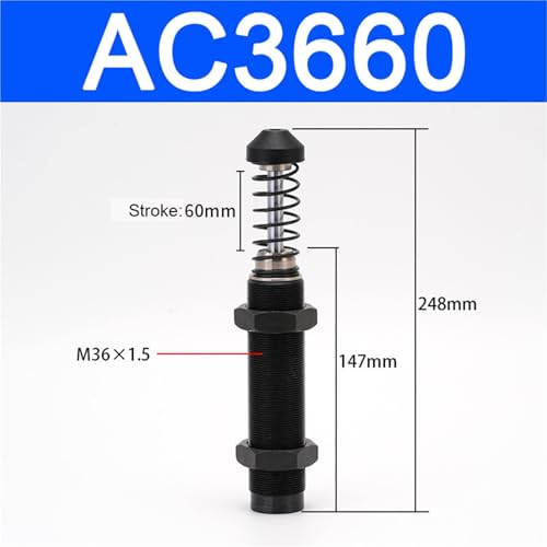 Amortiguador hidráulico AC0806 para reducir vibraciones y optimizar maquinaria industrial 2