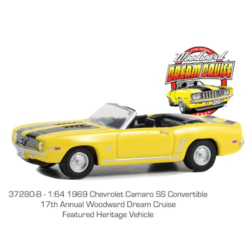 Greenlight Collectibles 1:64 Dream Cruise Series 1 1969 Car Camaro SS Convertible miniatura 2