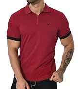 KUYIGO Men's Short Sleeve Polo Shirts Casual Slim Fit Business Fashion Tops Spring Golf Muscle T-...