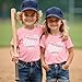 SOFEON Baseball Shirt for Toddler Boy Girl Funny Graphic Baseball Lover T-Shirt Game Day Shirts Summer Short Sleeve Tee Tops(Pink,2-3T(90))