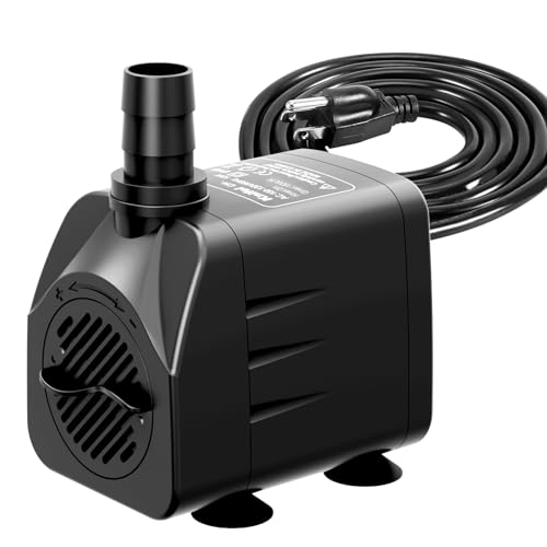 Knifel Submersible Pump 400GPH with AUTO-Shut-Off 6.5ft High Lift for Fountains, Hydroponics, Ponds, Aquariums & More by Knifel - Used condition - US$27.75
