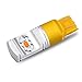 Alla Lighting 3800lm T20 7440 7443 Amber Yellow LED Bulbs Xtreme Super Bright 7441 7440NA 7444NA WY21W High Power ETI 56-SMD 12V Car Truck Turn Signal Blinker Lights