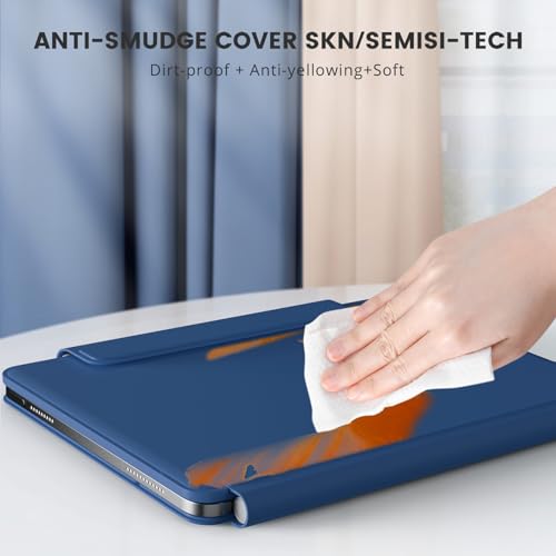 Image of RAYMCRAFT for iPad 11th (A16, 2025) /10th Generation Case with Keyboard, Magic Keyboard 2022, Springy Backlit Keys, Stain-Resistant Surface, Multi-Touch Trackpad, Steel Blue