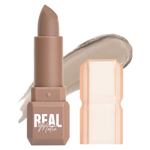 Image of Mila Beaute Real Matte Lipstick | Enriched With Rosehip Extract | Ultra Matte Finish & Long Lasting I Single Swipe, Lightweight & Comfortable - 1-COOKIE DOUGH