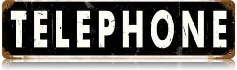 Telephone Home and Garden Vintage Metal Sign - Victory Vintage Signs