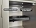 LockerMate Adjust-A-Shelf Locker Shelf, Easy to Use, Extends to Fit Your Locker, Black