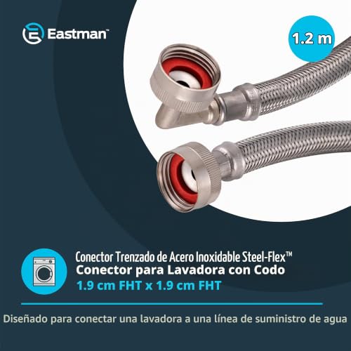 Conector flexible para lavadora 2 conector flexible para lavadora marca Eastman (2)